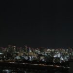 ＜南西方向の夜景＞　高速中央環状線と東京都心